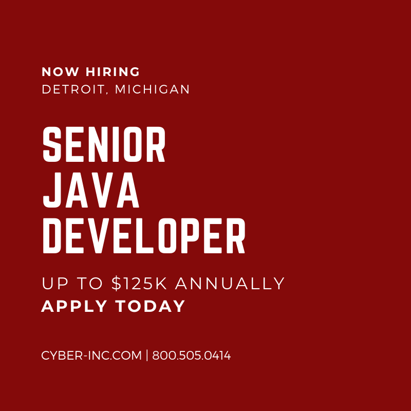 Java Developer Detroit, MI