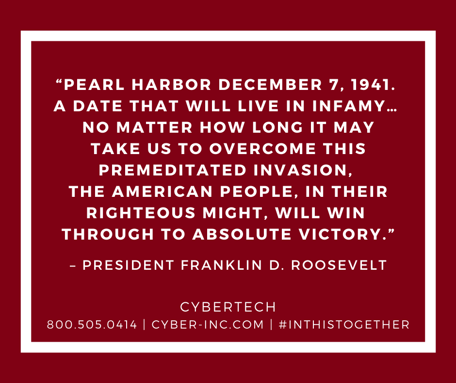 Monday Motivation December 7 1941 Pearl Harbor
