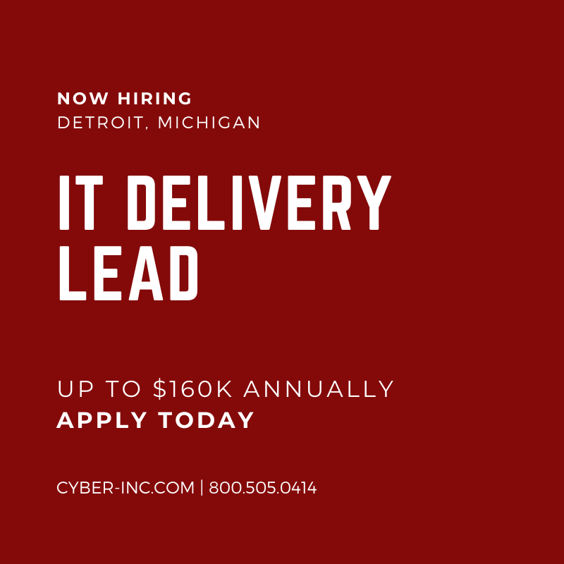 IT Delivery Lead for Downtown Detroit, MI
