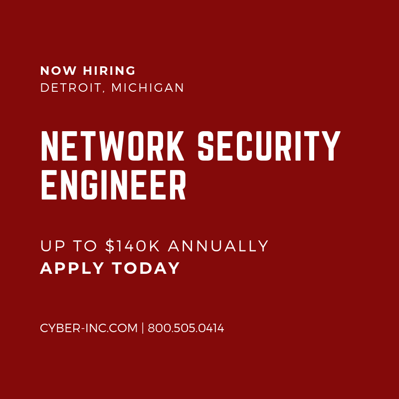 Network Security Engineer Detroit MI
