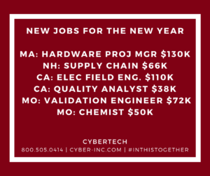 New Jobs for the New Year
