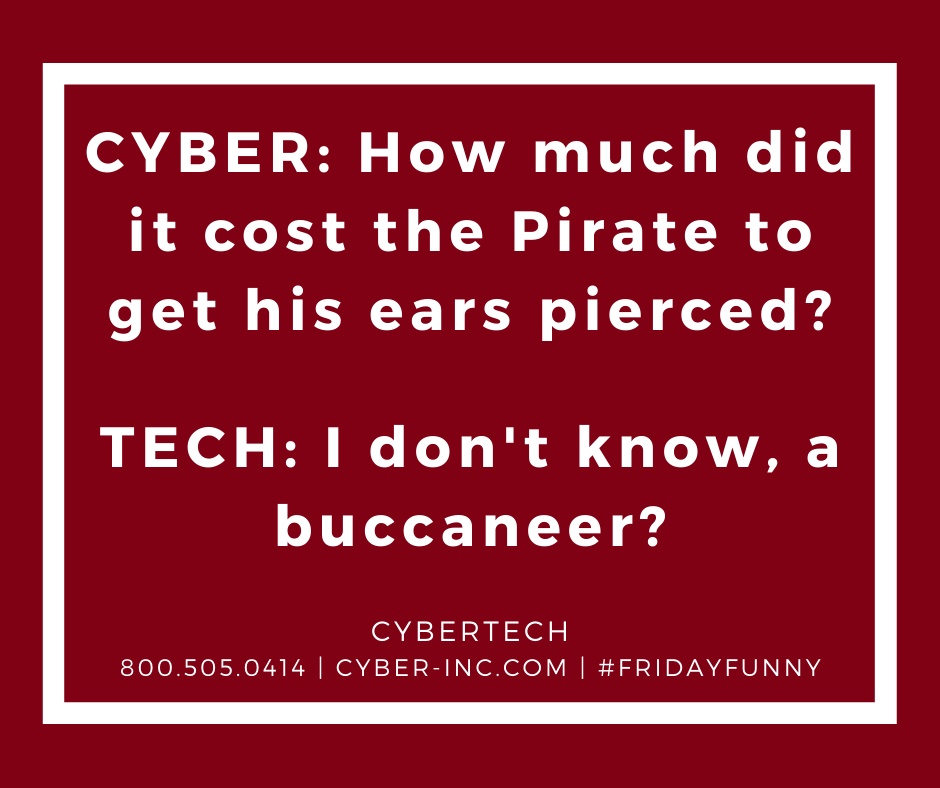 Friday Funny: Pirates, Piercings, and Engineering Jobs